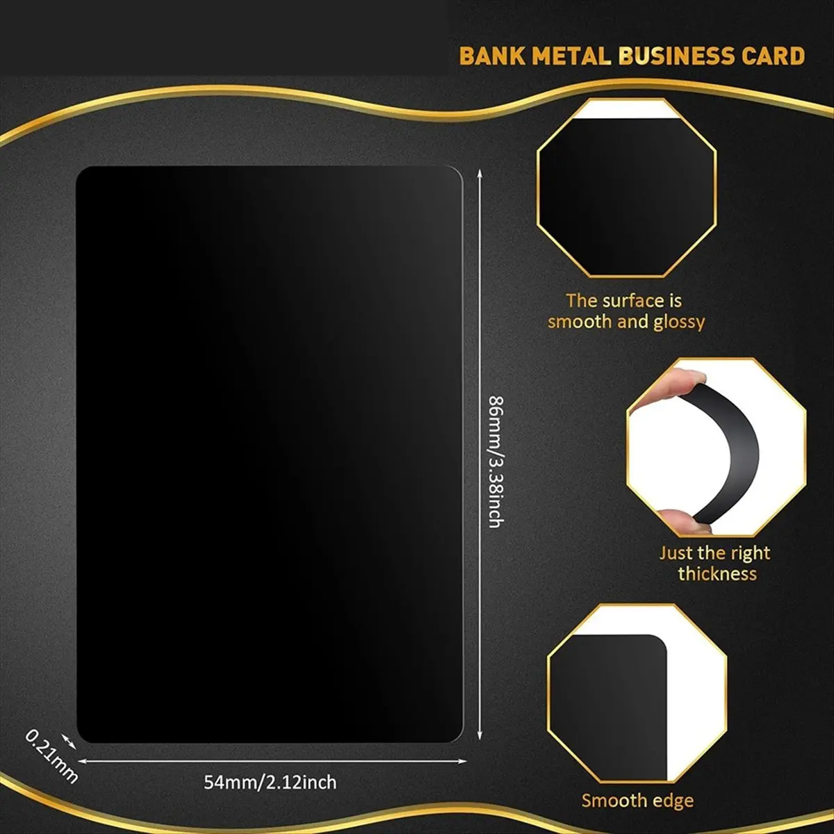 ABJY 550 pièces cartes de visite en métal gravure plaques d'aluminium pour l'artisanat feuilles de métal polyvalentes 0,01 pouces d'épaisseur, noir