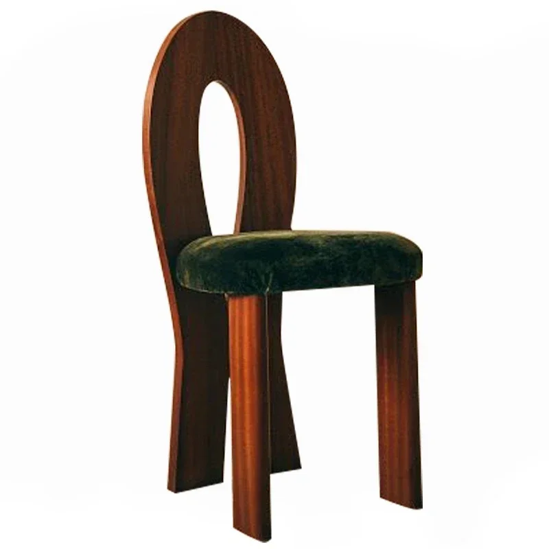 

Mermaid chair retro solid wood desk back ch air designer medieval dining chair home leisure desk ch air