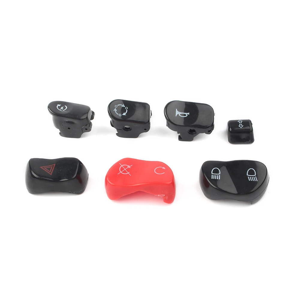 Motorcycle Hand Control Switch Housing Button Cover Cap Kit For Victory Universal 7pcs/Set ABS