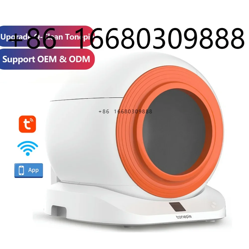 2024 New 65L Automatic Self-Cleaning Cat Box APP Control Detachable Tonepie Q-clean OEM ODM Smart Cat Toilet Cat Products