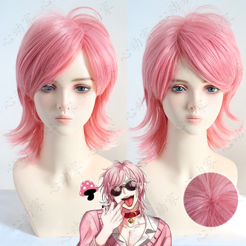 لا مبادئ نادي Bi Chibeya Lily HyoutacosWig شبكة وردية ممتدة يده قرصة مكافحة الاعوجاج الوردي حلاقة نمط