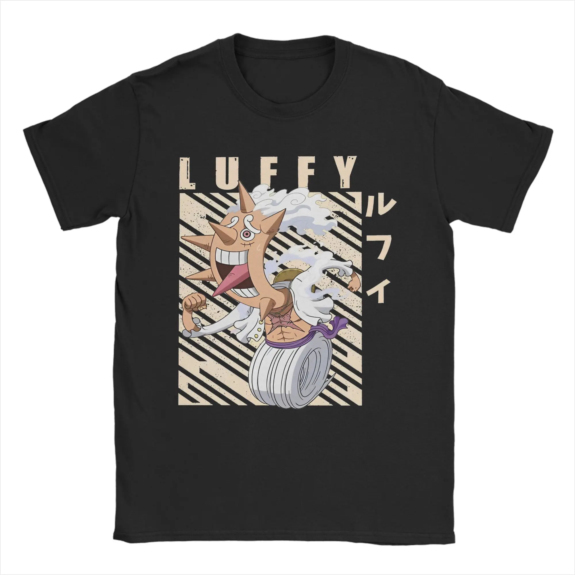 

Мужская и женская футболка с принтом Monkey D Luffy, футболки из 100% хлопка, одежда