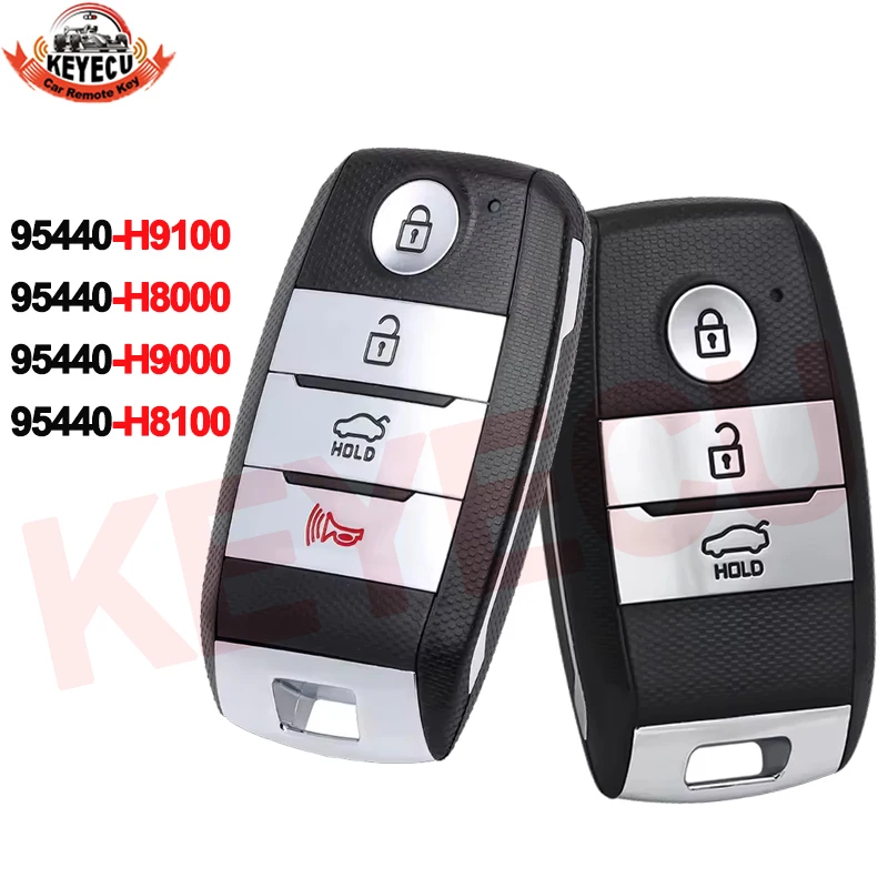 

KEYECU 95440-H9100 For KIA Rio Stonic 2017 2018 2019 2020 2021 95440-H8000 H8100 95440-H9000 Car Remote 433MHz 8A Chip Smart Key