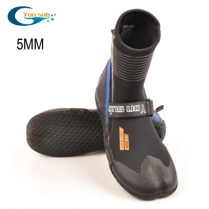 

5MM Keep Warm Diving Boots Neoprene Scuba Spearfishing Snorkeling Drifting Shoes High-top Waterproof Non-slip Fish Hunting Shoes