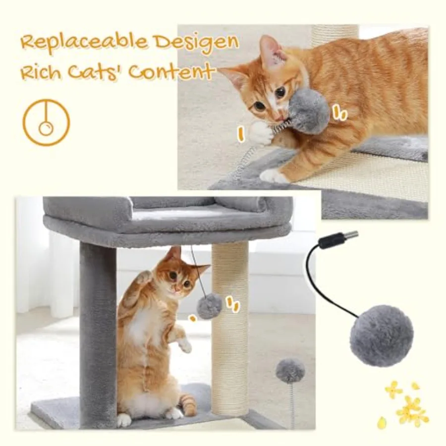 Small Cat Tree Scratcher Bed 4