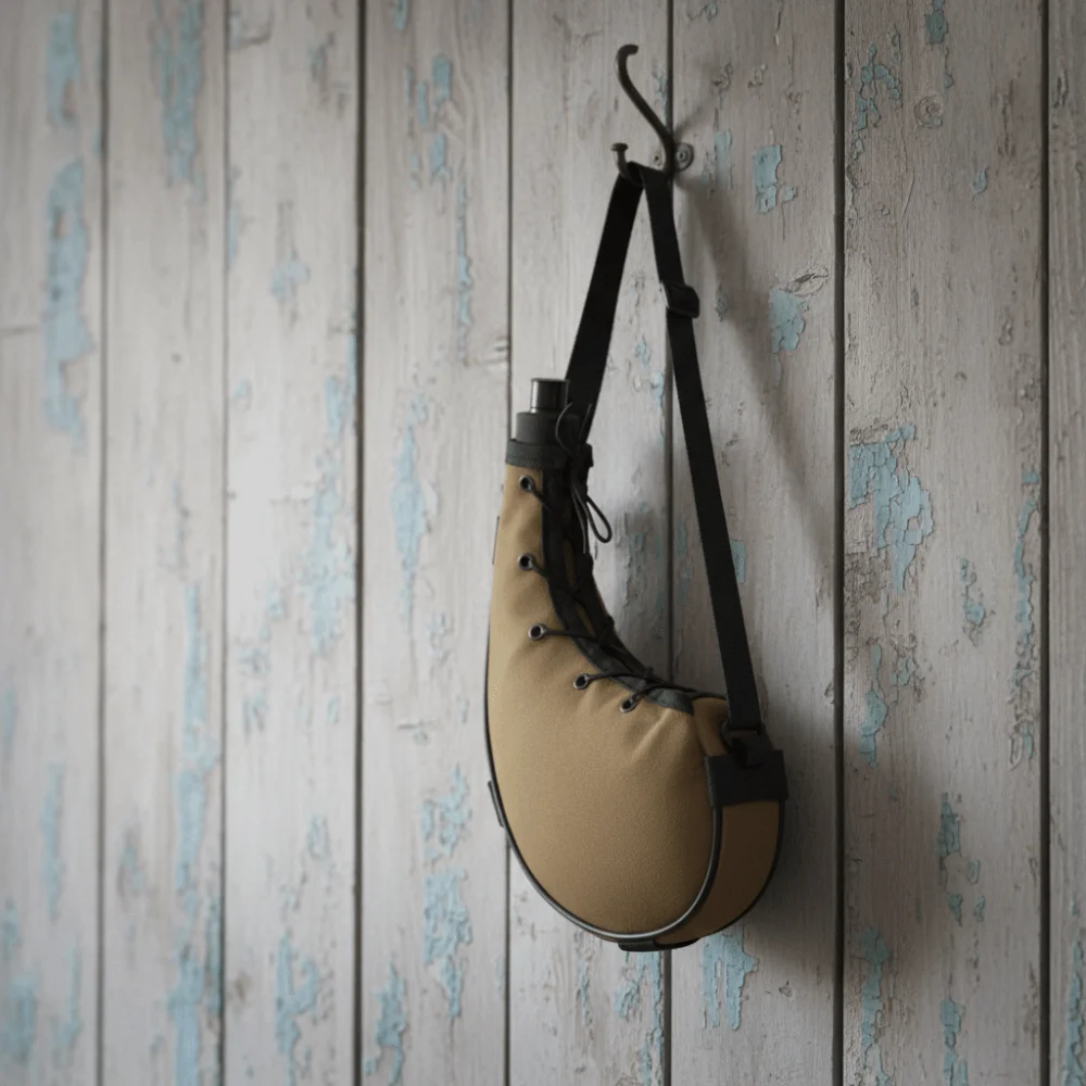

Training Leak-Proof Water Bottle Portable Oval-Shaped Water Kettle Oxford Cloth Desert Pot Camping