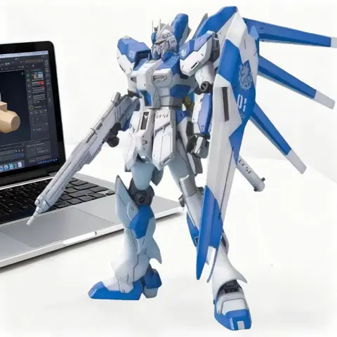 Xingfeng Model Hg 1/144 Rx-93-2 Hi-V Hi Nu Assembly Model High Quality Collectible Anime Desktop Robot Kits Models Kids Gift Toy