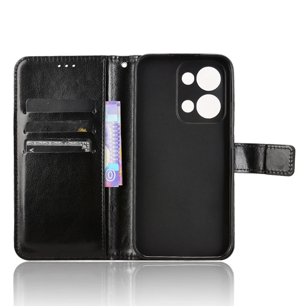 For OPPO Reno 13 5G Case Luxury Flip PU Leather Wallet Lanyard Stand Case For OPPO Reno 13 Pro 5G Reno13 Phone Bag