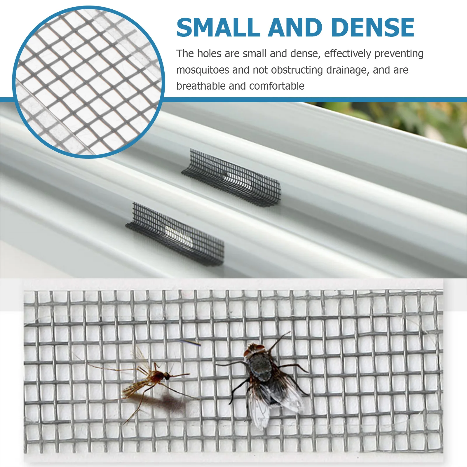 

20 Pcs Mosquito Anti-sticking Sticks Window Screen Patches Adhesive Tape Glass Fiber Sticker