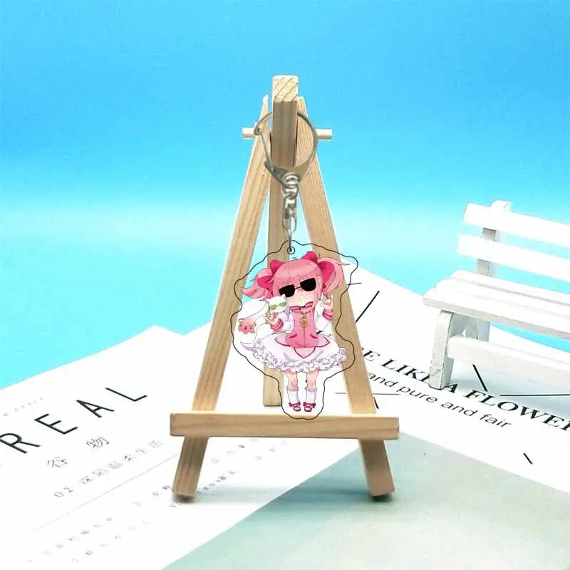 55MM Anime Puella Magi Madoka Magica Figure Akemi Homura Sakura Kyōko Tomoe Mami Kaname Madoka Acrylic Keychain Cute Gifts view 6