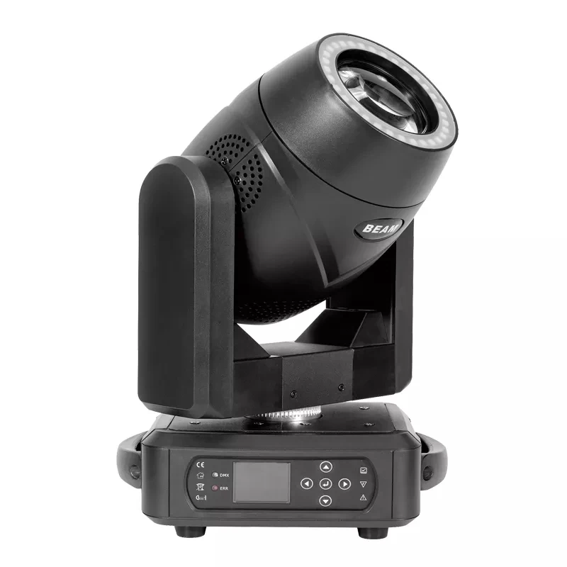 Lyre 100W Mini LED Moving Head Super spot Light with ring DMX Disco  Party Club Event Stage Light