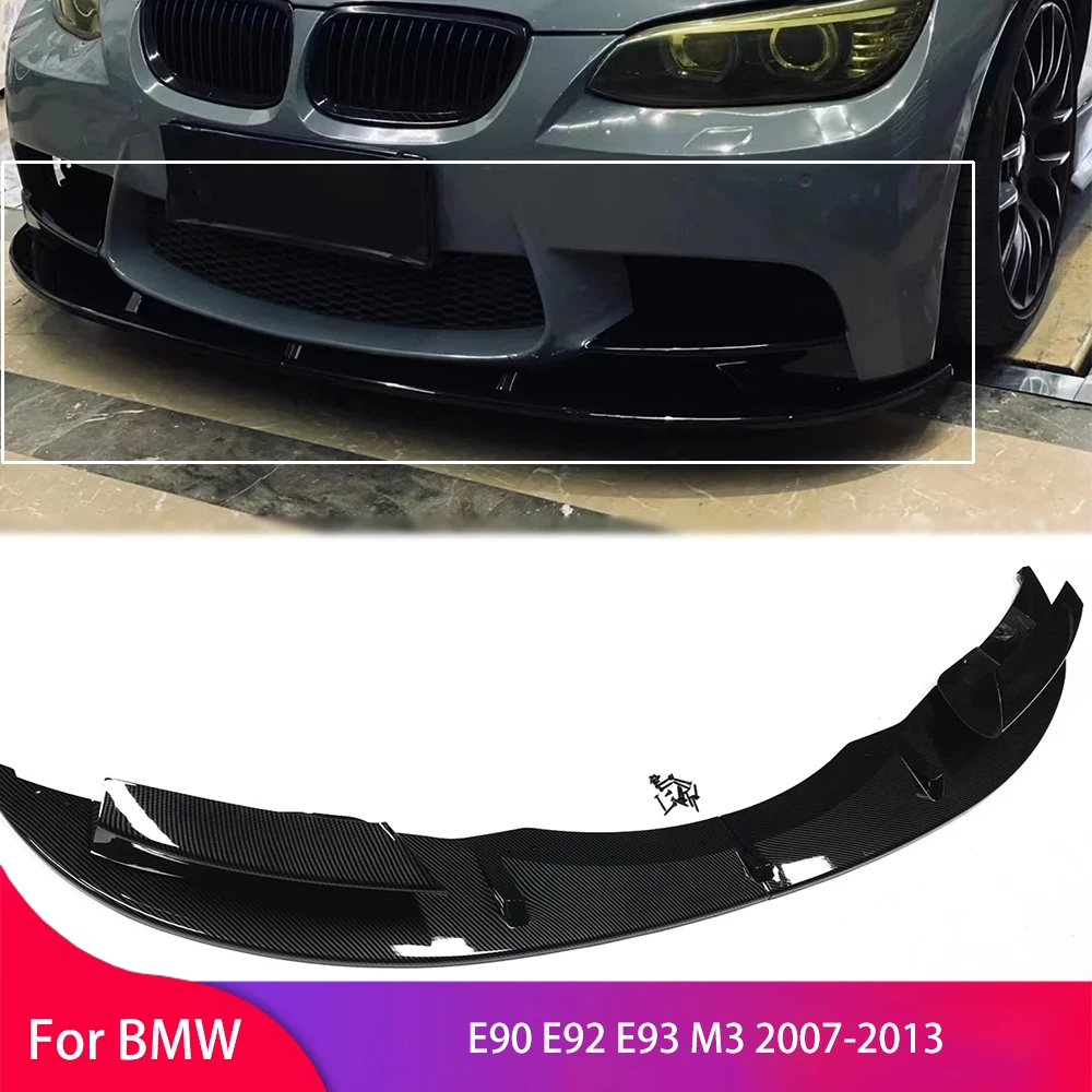 Front Bumper Spoiler Lip Lower Splitter for BMW E90 E92 E93 M3 2007-2013 Blade Guard Flap Auto Accessories Front Bumper Angle