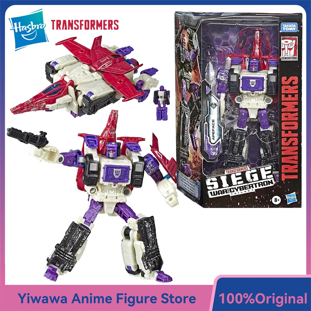 

[В наличии] Hasbro Transformers War for Cybertron Siege Apeface 18 см Voyager Class Triple Changer, экшн-фигурка аниме, модель игрушки