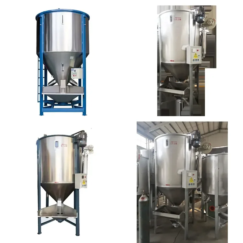 Recycling Machine 2026 Automatic Large Compound Mixing Machine 500~15000 Kg Hopper Vertical Plastic Mixer With Heating