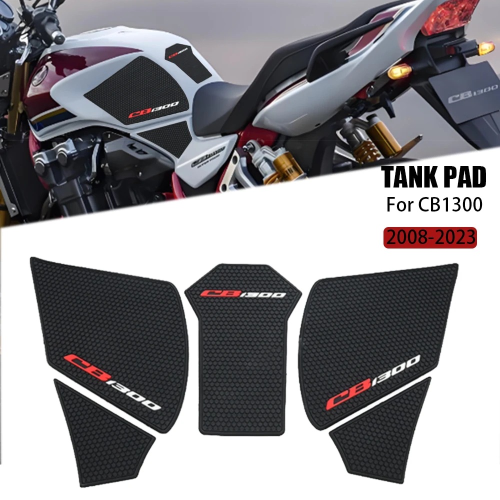 For CB1300SB/SF CB1300SB CB1300SF Motorcycle Non-slip Side Fuel Tank Stickers Waterproof Pad Rubber Sticker CB1300 2008 - 2023