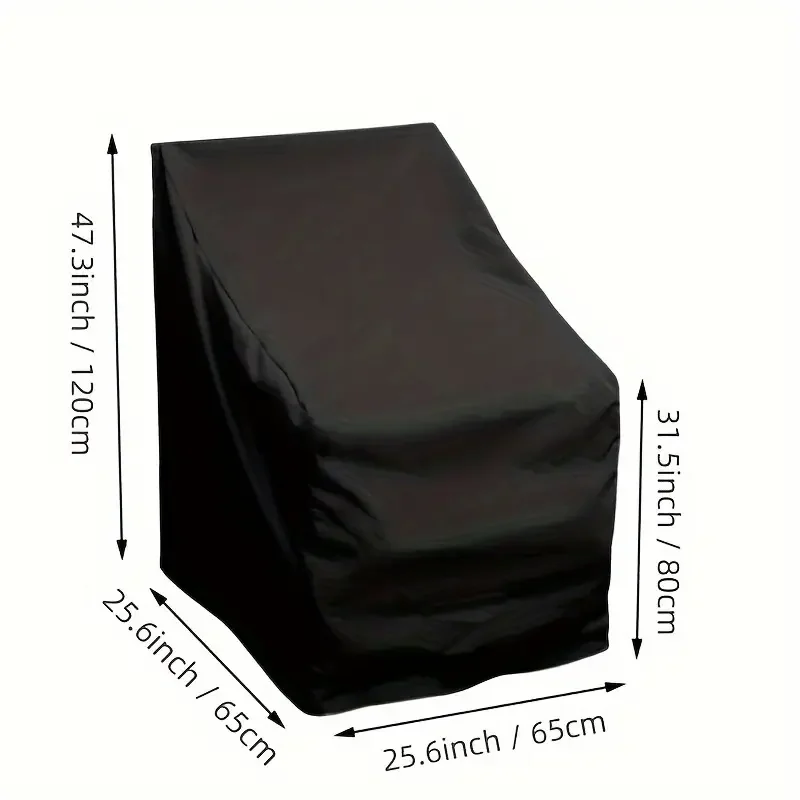 Premium Stackable Outdoor Chair Cover, 210D Durable Fabric, Windproof Rainproof & Dustproof Chair Protector