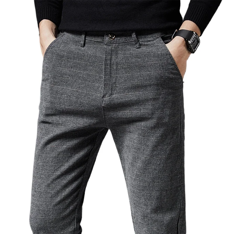 

Men Wear Straight Wool Business Pants Men's Pants Winter Four Seasons Can Wear Adult Gentleman Leisure Comfort High Quality New