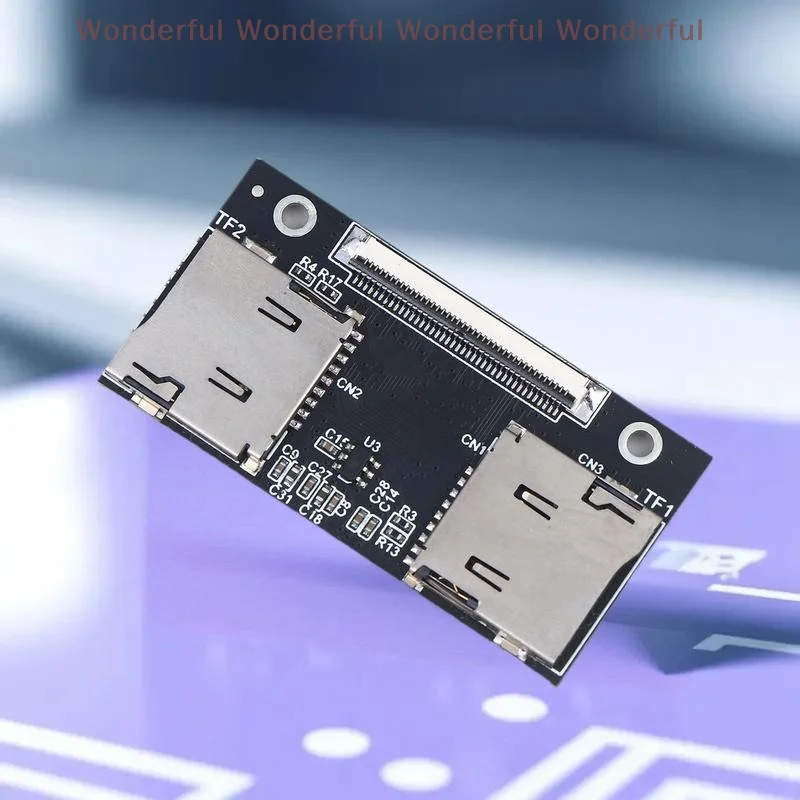 

Dual TF Card CE Compatible Connection Expansion Card for VCR, NAS, and Computer Systems