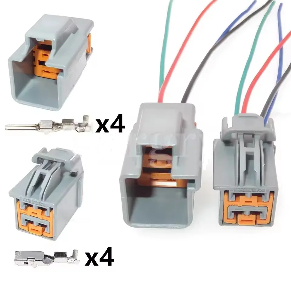 1Set 4Pin 7283-6446-40 7282-6446-40 AC Assembly Auto Plastic Housing Wire Plug Car Wiring Terminal Socket Automobile Accessories