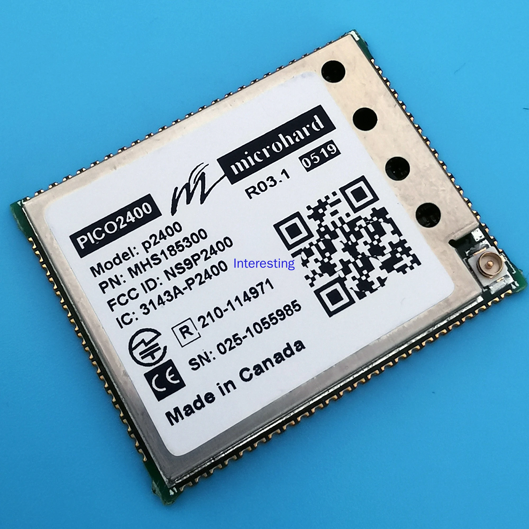 P2400 módulo de transmissão de dados sem fio 2.4g 1w 50km original autêntico mhs185300