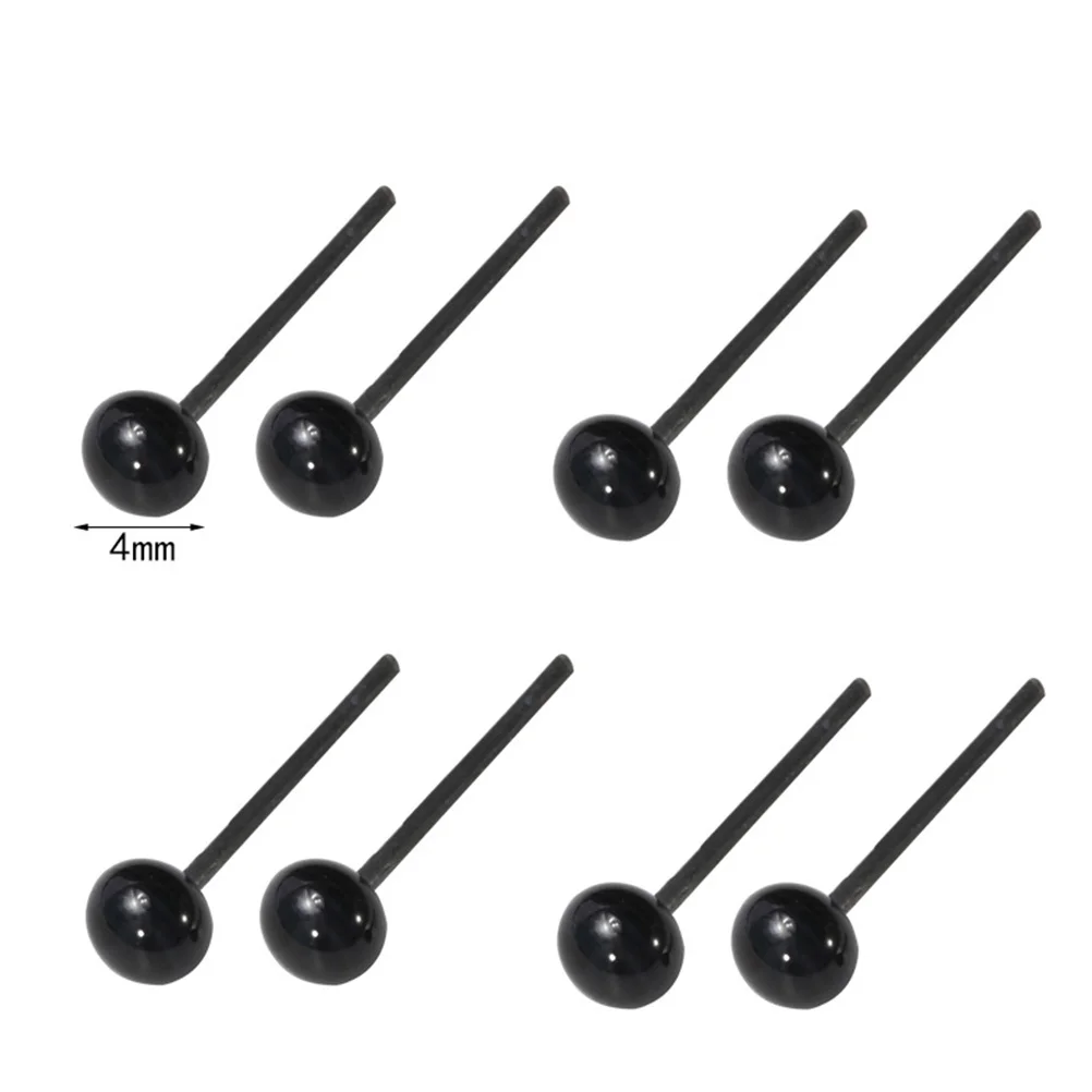 

300Pcs Black Bean Eyes Easy Install Plastic Eyes for DIY Crafts Puppets Scrapbooking Art Projects Children Learning Tools