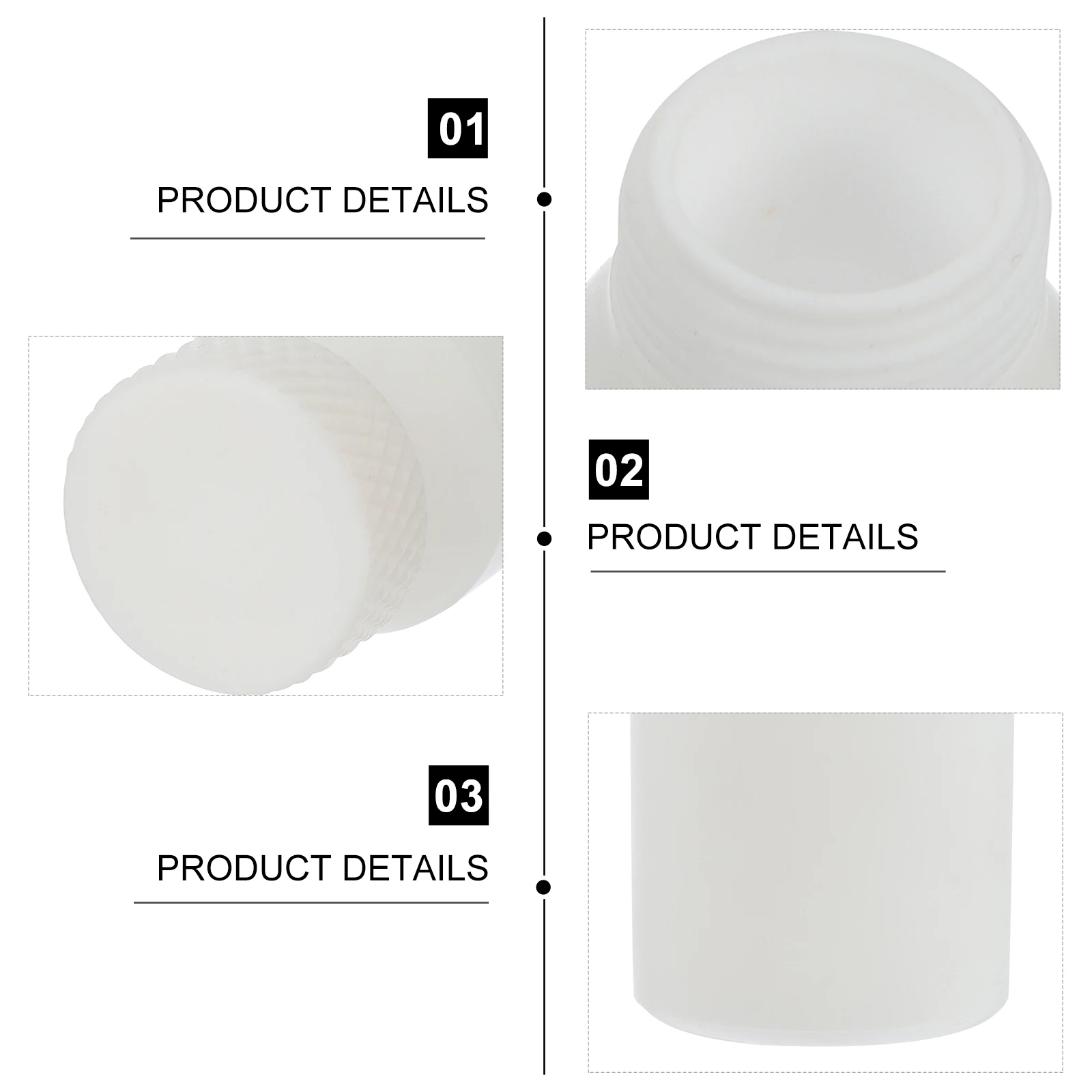 

Reagent Bottle Chemical Container with Embossed Scale Sample Bottles Lab Small Plastic