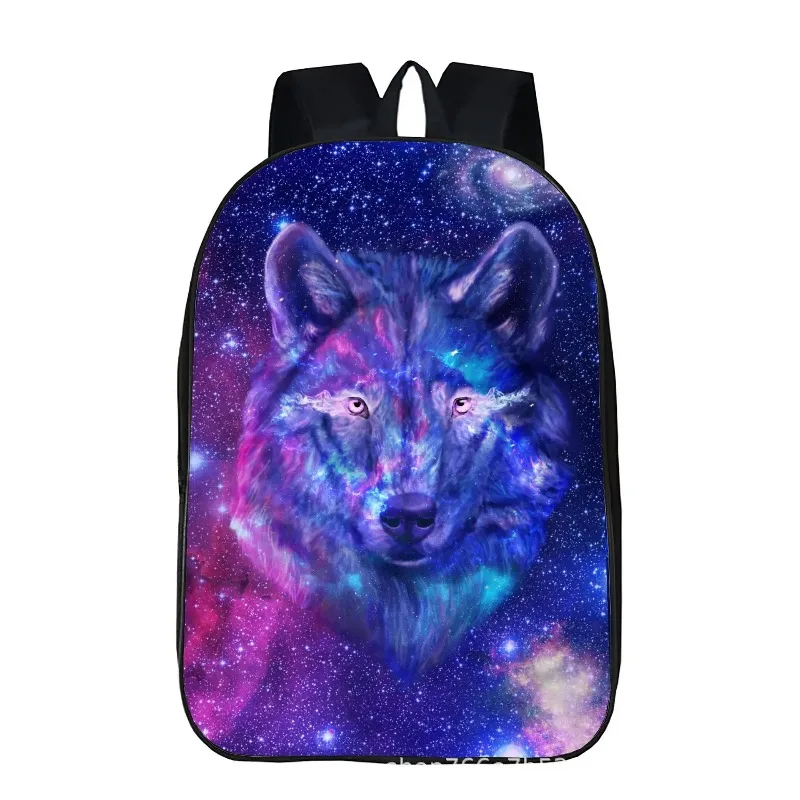 Kids Bookbags Boys Girls Schoolbag Laptop Bags Mochlia Large Capacity Howling Wolf School Backpack Kids Bookbag Animal Backpack