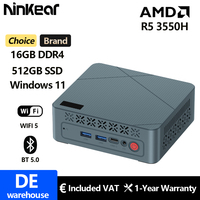 Ninkear G3 Pro Mini PC AMD Ryzen5 3550H Windows11 Mini Computers 16GB DDR4 RAM 512GB SSD Vega 8 Graphics Triple 4K 60Hz Displays