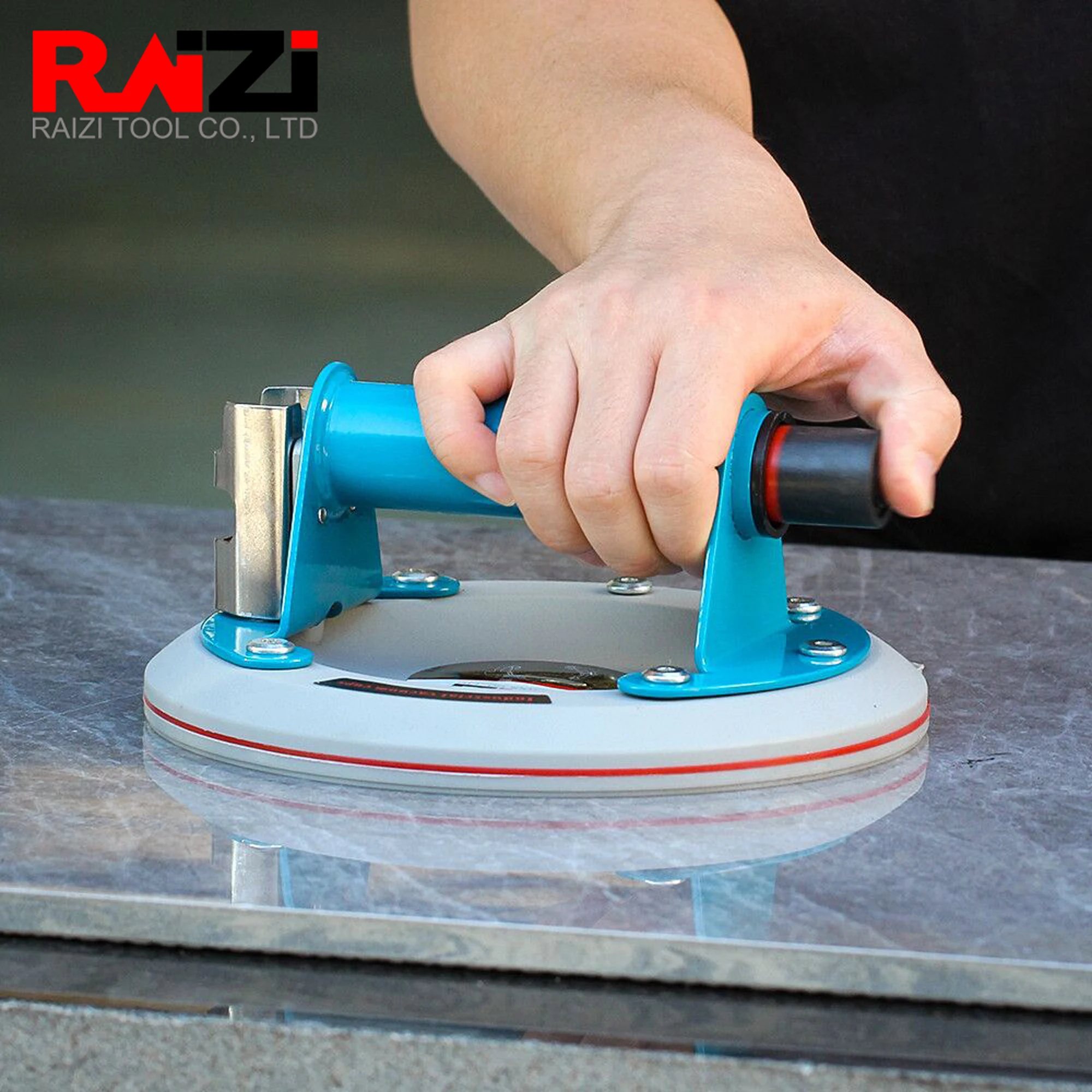 Imagem -06 - Raizi-levantador de Ventosa de Gel de Sílica a Vácuo Resistente Ferramenta de Movimento Manual Otário para Granito e Vidro Pol 200 mm