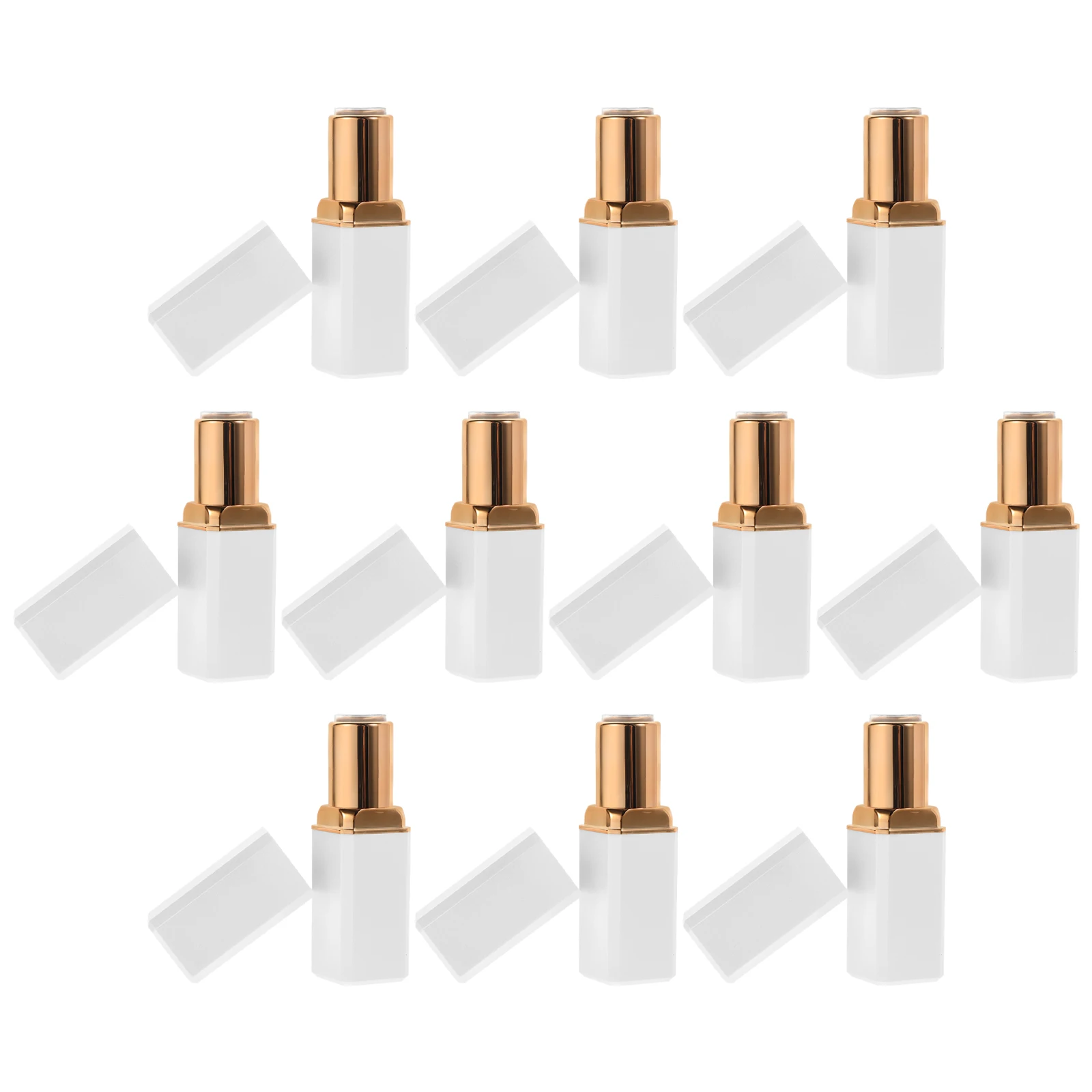 

10 Pcs Tube Empty Gloss Bottles Refillable 3 5g Container Lip Gloss Tubes Plastic Lip Balm Tubes Bulk