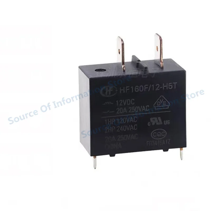 

5Pcs HF160F/12-H5T Miniature High Power Relay 12VDC 20A 100% New