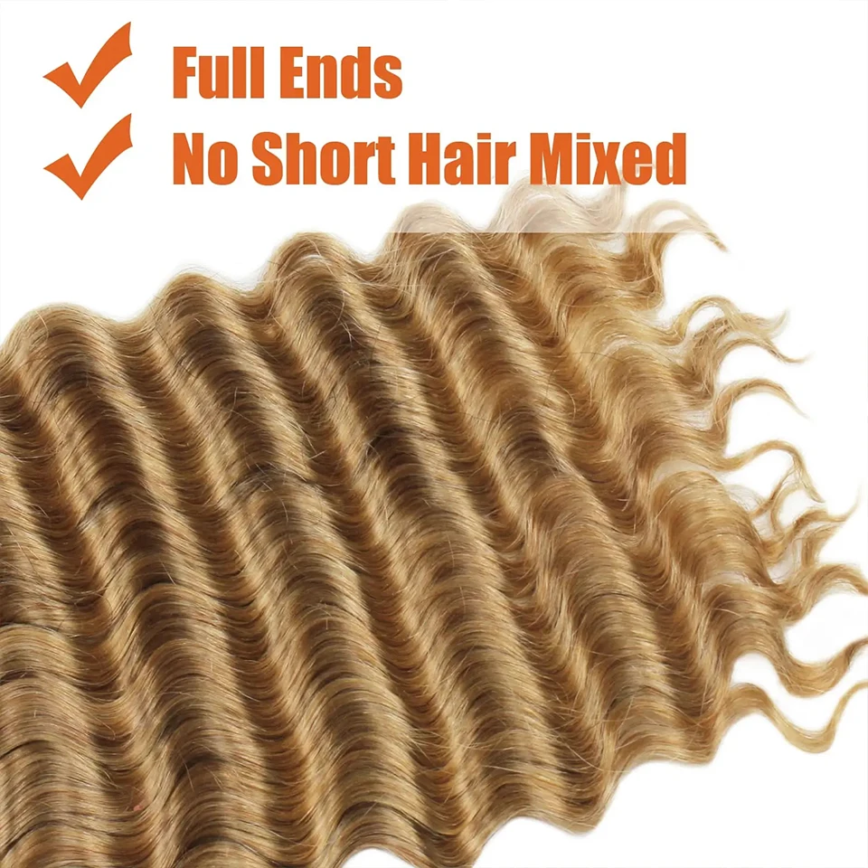 27 Kleur Geen Inslag Maagdelijk Haar 28 Inch Diepe Golf Bulk Menselijk Haar Voor Vlechten Krullend Menselijk Vlechten Hair Extensions Voor Boho Vlechten