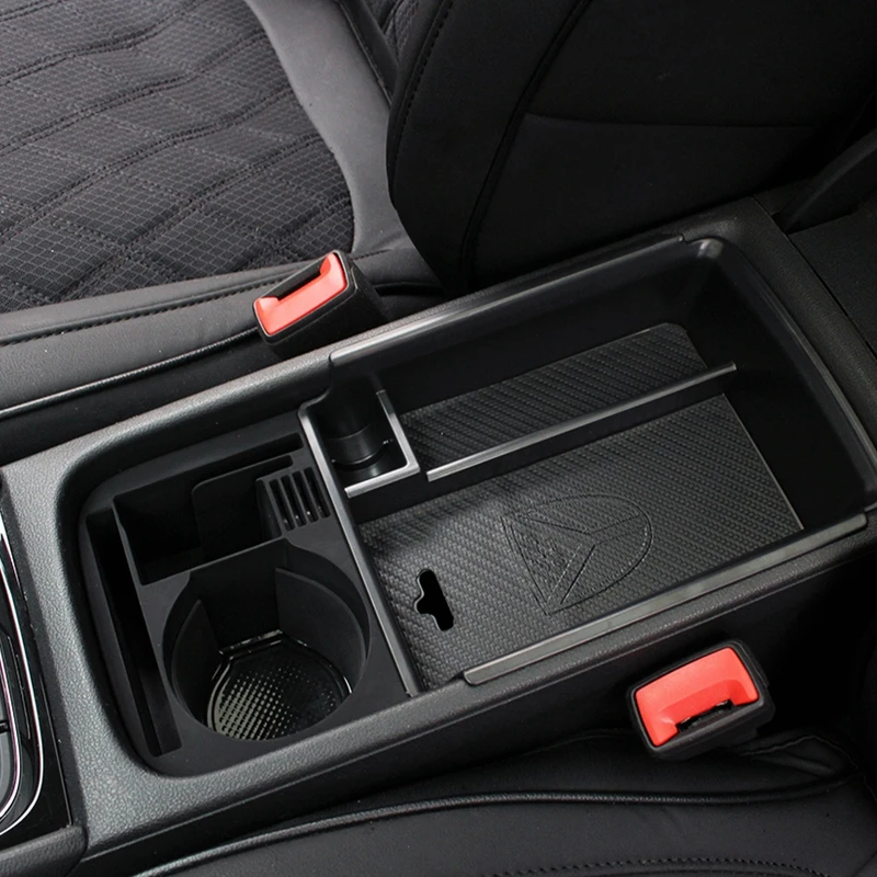 Car central storage box cup holder for Skoda Kodiaq GT 2016 2017 2018 2019 2020 Auto Accessories - Image 3