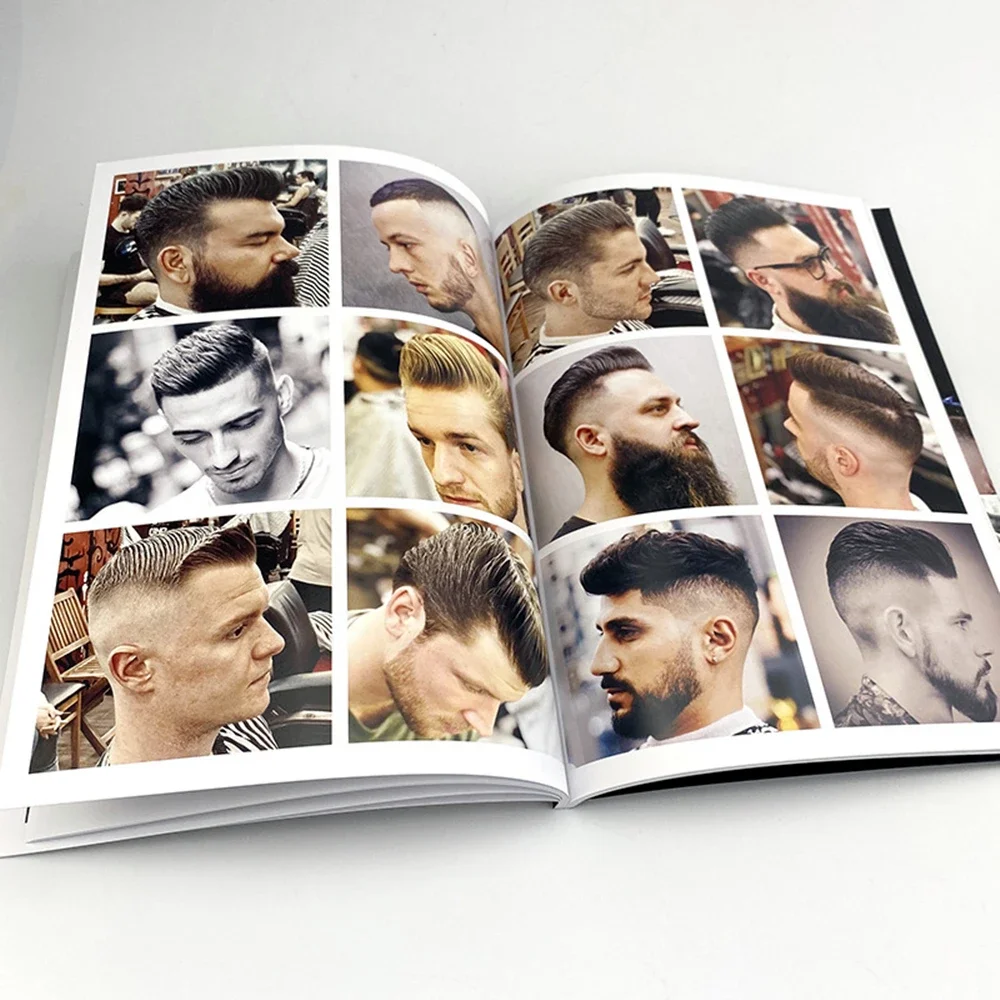 BABRER & HAIR TATTOO Hairdressing Design Painting, Sculpture Pomade Hair Style Design Pattern Books MALE HAIR Show Magazine 0