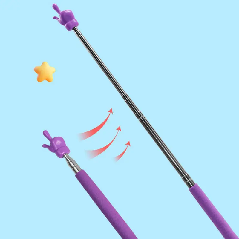Retractable Teacher Pointer Finger Reading Guide Kids Teaching Tools Telescopic Sticks Children Learning Games Educational Toys