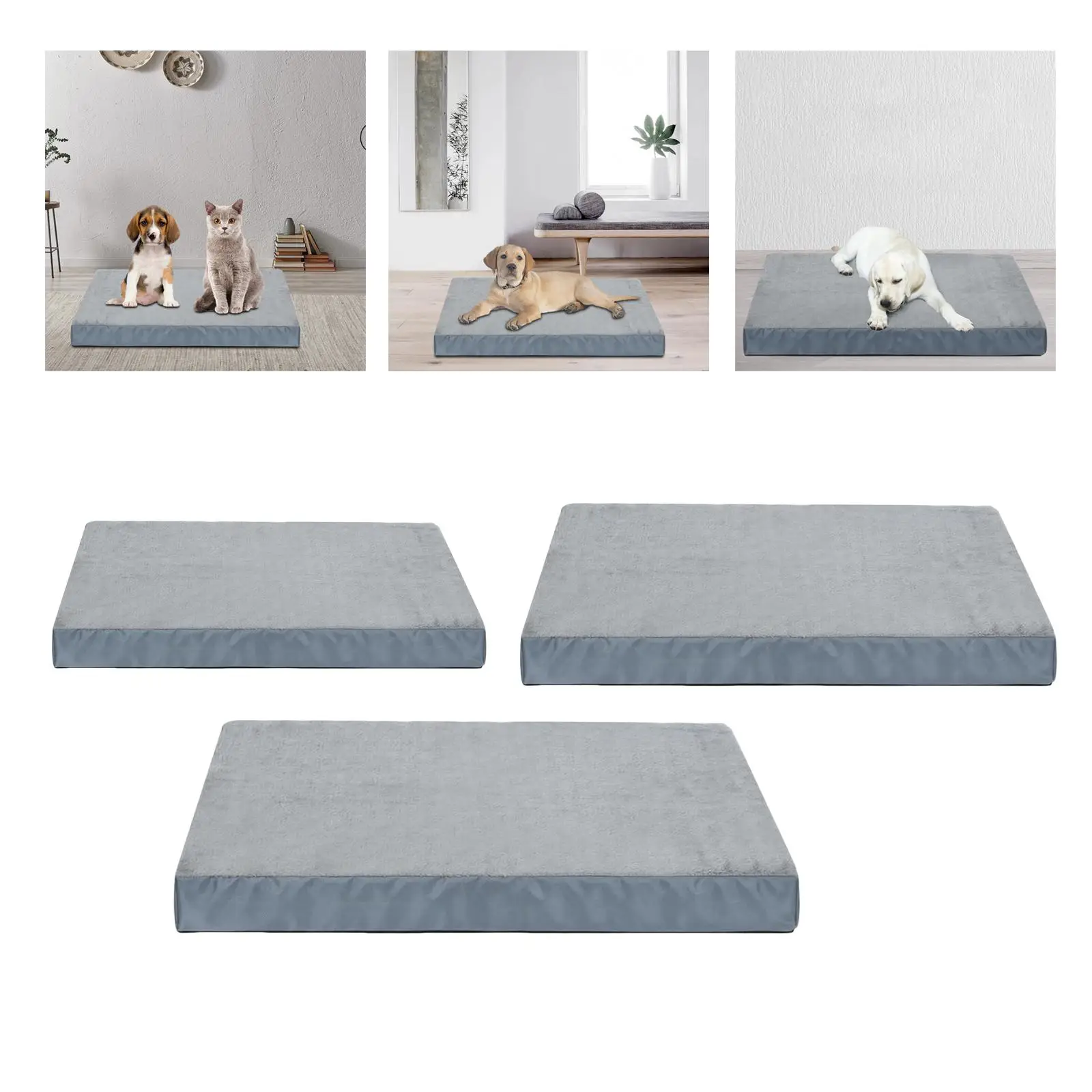 Pet Blanket Cat Sleep Pad Memory Foam Beds Washable Comfortable Soft Warm Dog Bed Mat for Puppy Crate Small, Medium, Large Dog