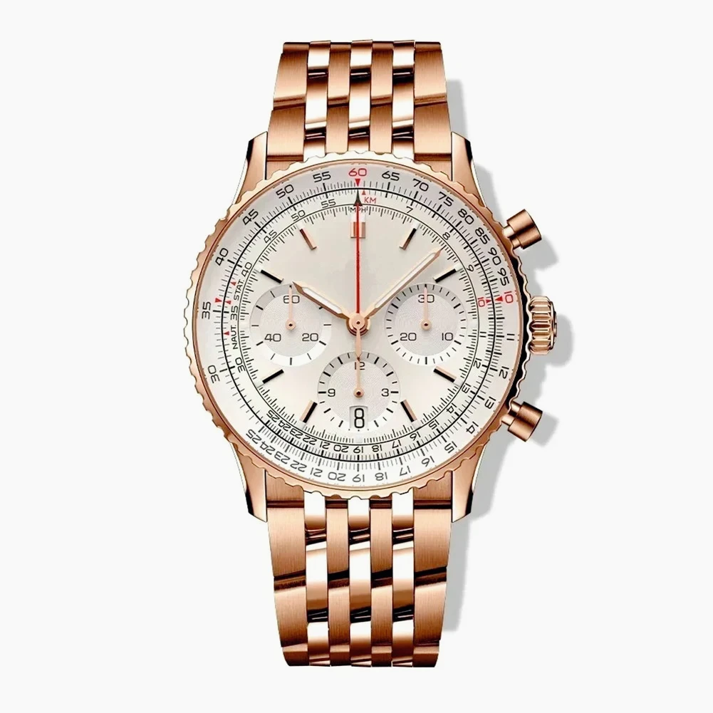 2026 hoogwaardig vrijetijdshorloge, multifunctioneel quartz chronograafhorloge voor heren, AAA, VK63 uurwerk AAAAA
