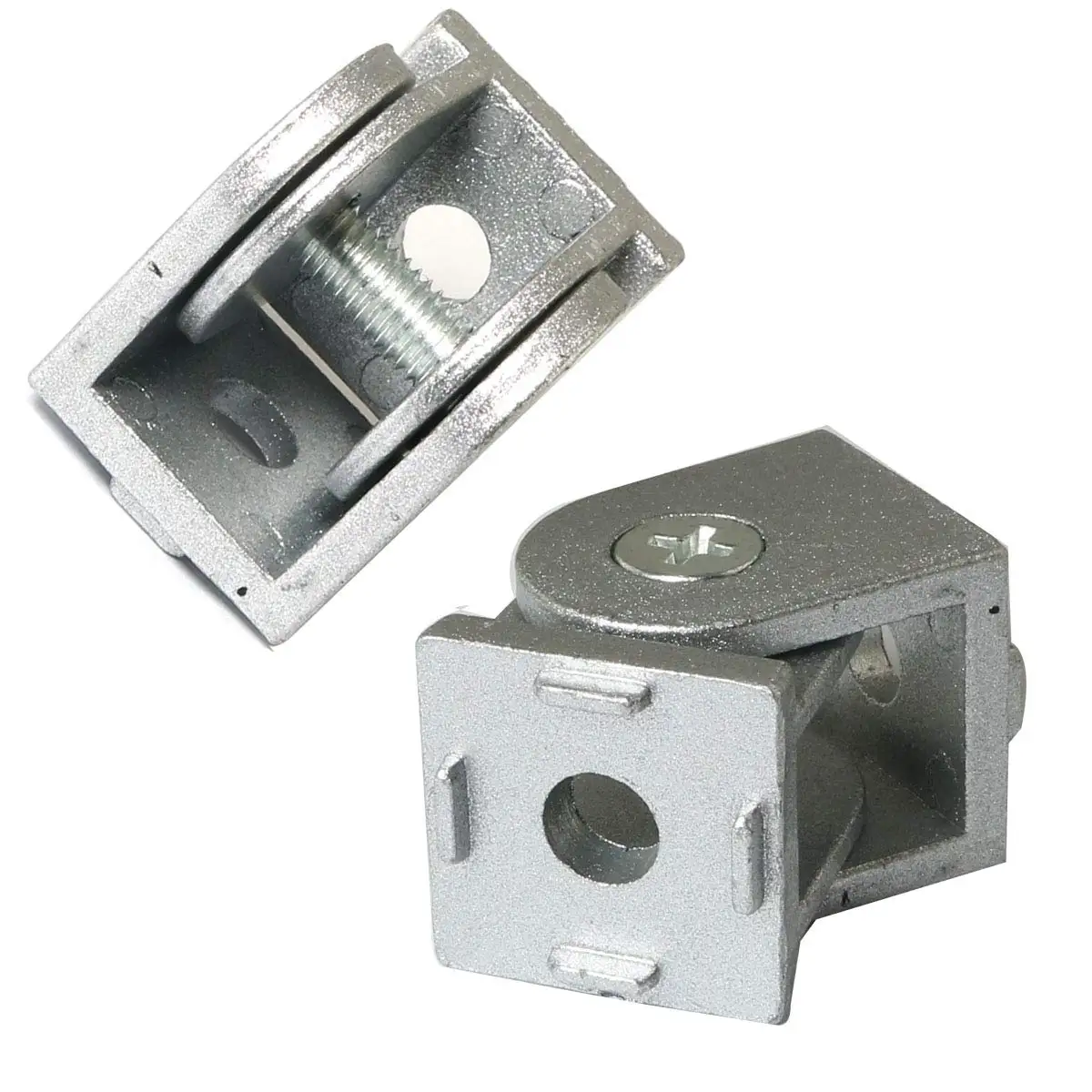 Flexible Hinge Pivot Joint 2020 3030 4040 Cast Aluminum Fitting Right Angle Connector for V-Slot T-Slot Aluminum Profiles