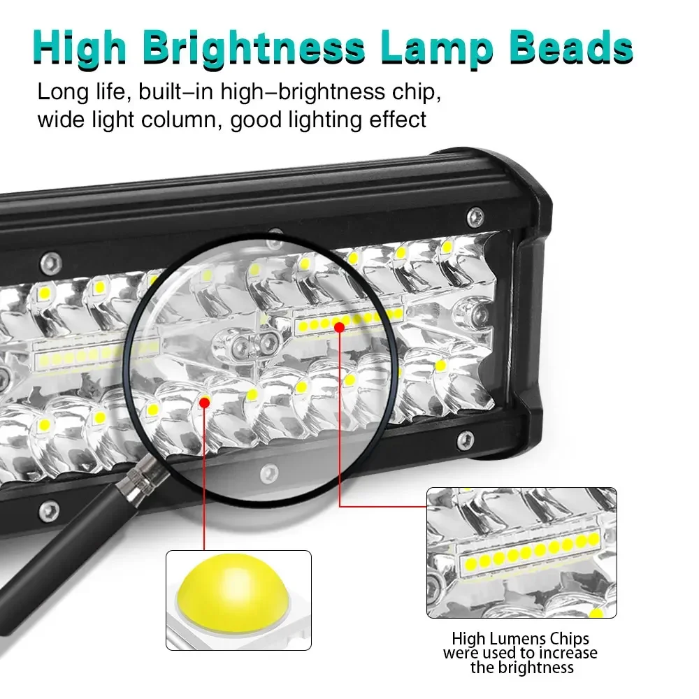 7 Inches LED Headlight  Additional  Off Road Driving Fog Lamp  Search Light Car 12V 24V Car Truck ATV SUV 4x4 Accessories