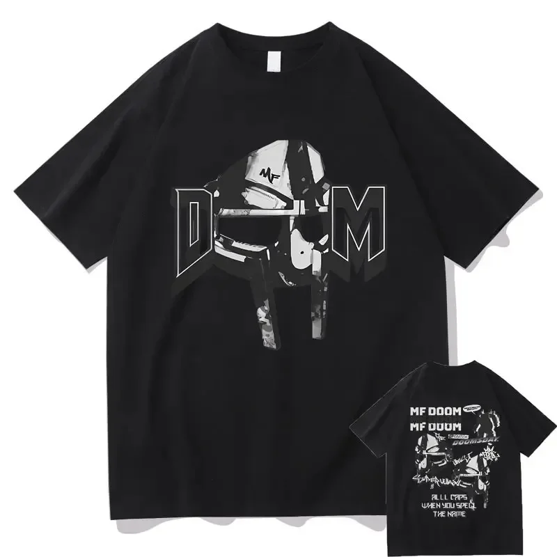 Rapper Mf Doom Doomsday Graphic Print Tshirt Men Women Hip Hop Casual Oversized Tops Tees Male Cotton Short Sleeve Men's T Shirt