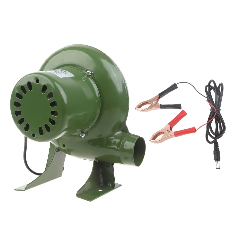 12V Air Blower Grill BBQ Fan Portable Barbeque Air Blower for Outdoor Barbecue Bellow Camping Hiking 40/60/80W