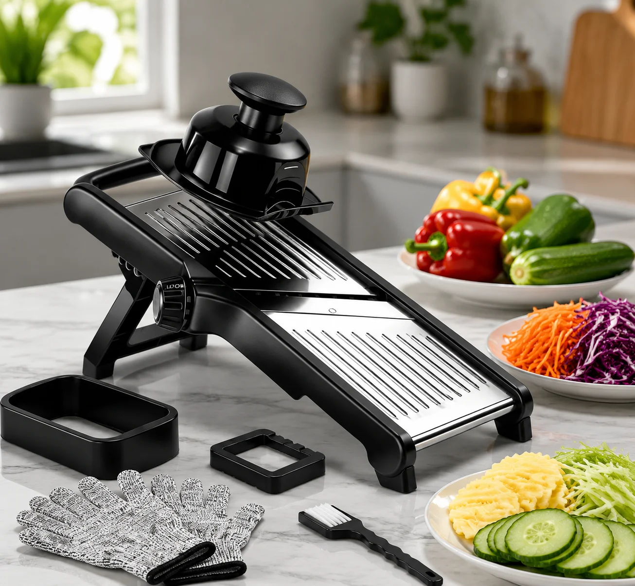 Multifunctional Kitchen Mandol - Mandoline Slicer Guard 评论和价格