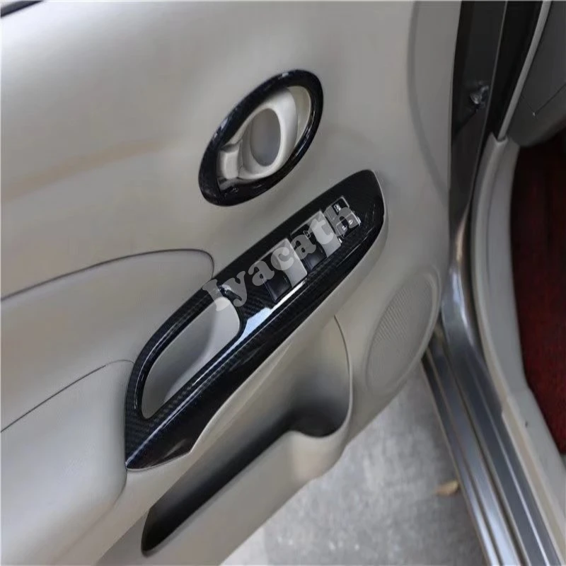 LHD RHD For Nissan Sunny 2014 2015 2016 Interior Accessorie AT MT door handle bowl window switch gear shift panle AC vent cover 3