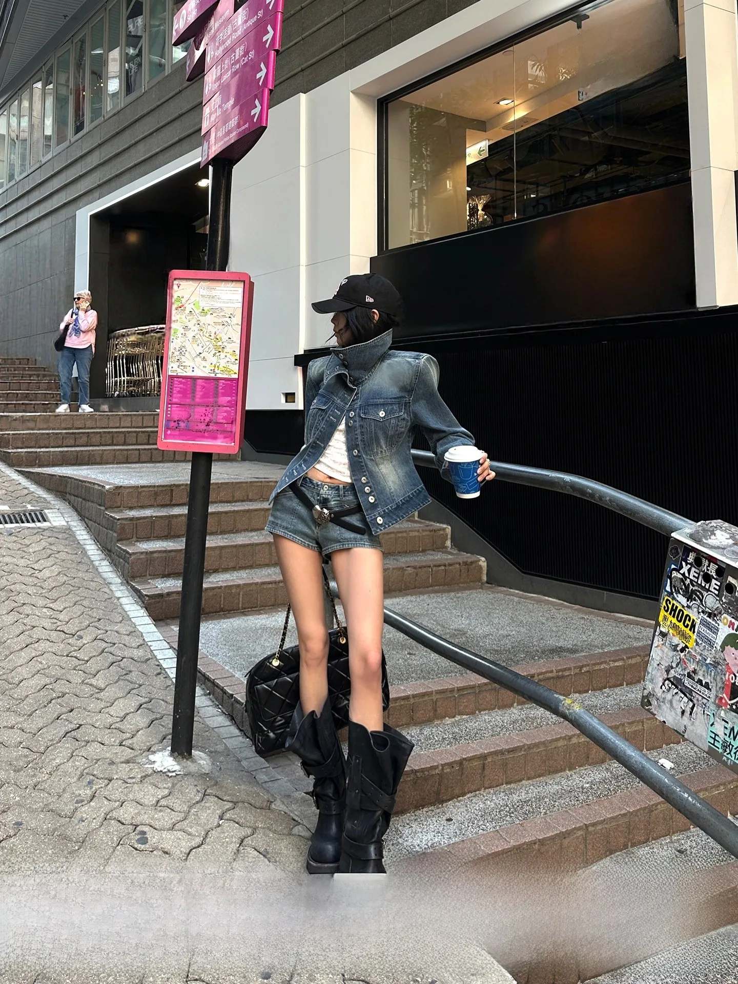 

Женская приталенная джинсовая куртка Warden Sweet Denim с воротником-стойкой, повседневная, из хлопковой ткани