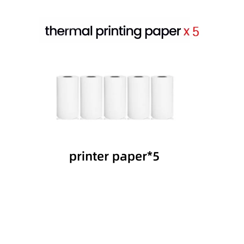 Printer Papers 57x25mm Self-adhesive Thermal Papers HD Color Label Printers for Inkless Student Study Mini Printer