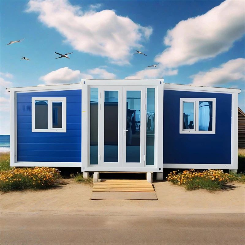 

New Expandable Folding Container House Mobile Prefab Home 20FT 40FT Tiny Home Portable House 2 3 Bedrooms Warehouse Barn Storage