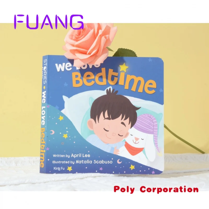 Custom  High Quality Printer Custom Cardboard Books Print Children Kids Board Book Printing Service