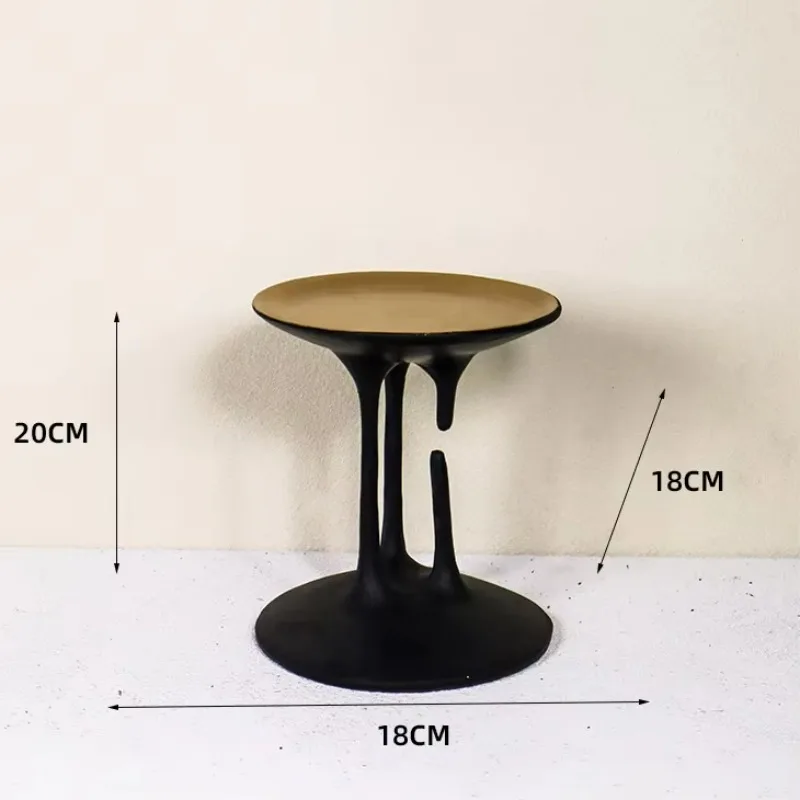 16wwResin Tray Hollow Hanging Water Drop Candlestick Candelabrum Candle Holder Desktop Storage Container Home Decoration