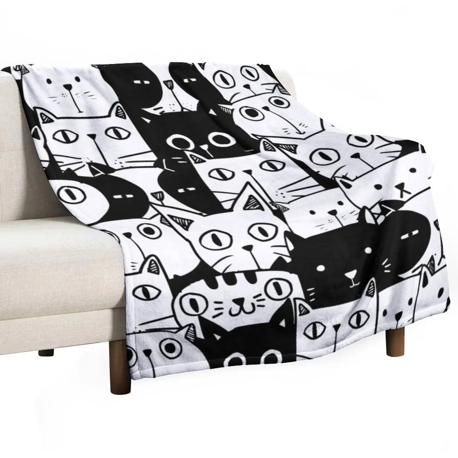 

Cat Pattern Throw Blanket Luxury Throw For Decorative Sofa Blankets