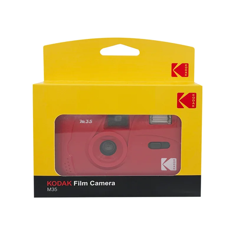Пленочная камера Fool 135, одноразовая пленочная камера Kodak M35, розовая пленочная камера 35 мм, 1/2/3/4/5 шт., камера Kodak, руководство, ретро, классика